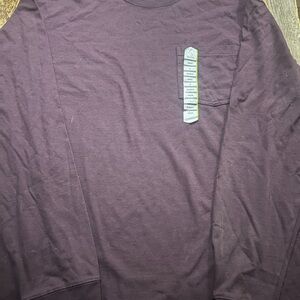 Duluth  Trading Men's Size XL Longtail T Long Sleeve T-shirt Elderberry NWT